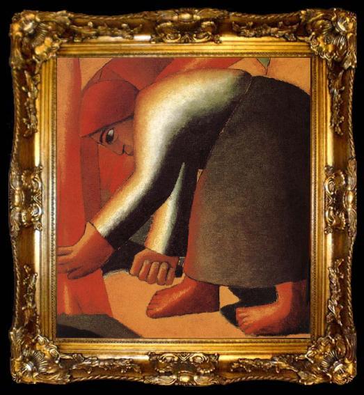 framed  Kasimir Malevich Harvest Woman, ta009-2